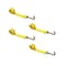 Tie 4 Safe 2" x 10' Lasso Strap w/ Mini J Hook for Towing Wrecker Trailer Tie Down Yellow, 4PK TWS65-5210-J-Y-4 - alternate 1